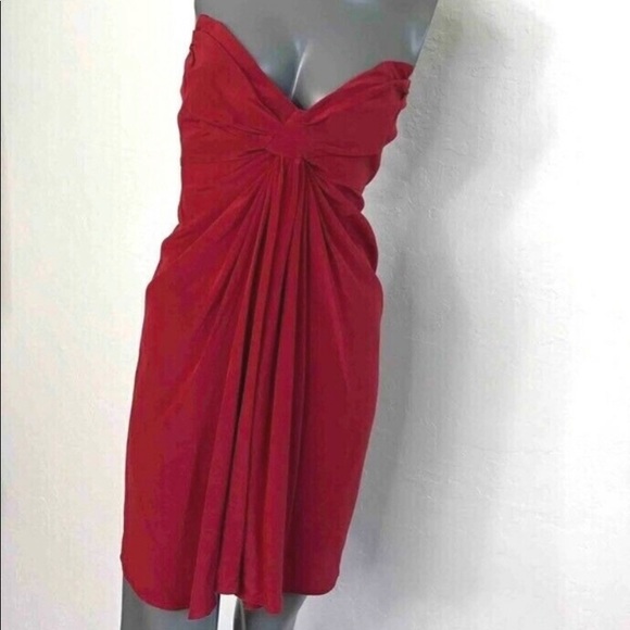 Zimmermann Dresses & Skirts - Zimmermann Silk Strapless Draped Cocktail Dress